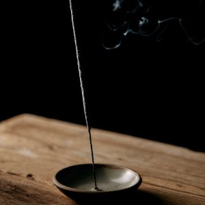 hand-thrown incense holder