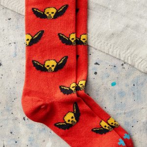 not today sock in poppy