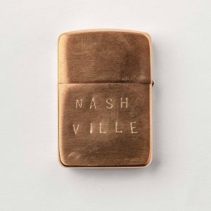 hand stamped nashville zippo