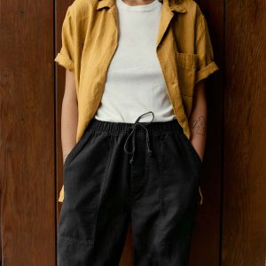 the ventura chore pant in faded black