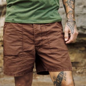 the ripstop fatigue short in brown