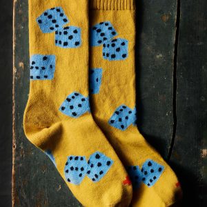the tumblin dice sock in gold