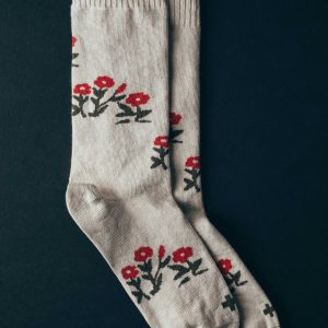 rosebud sock in natural