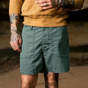 the ripstop fatigue short in slate