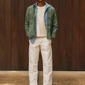 hencye canvas workpant in natural