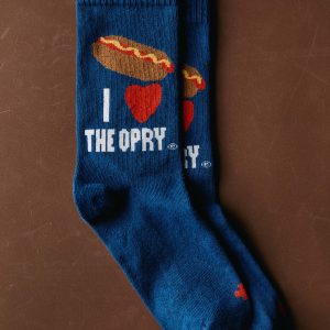the i+w x opry hot dog sock