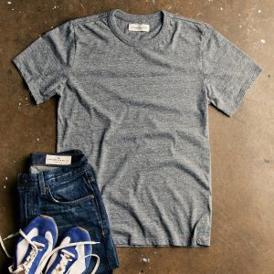 classic knit heather grey crew