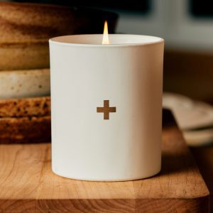 the plus candle no. 2 (white)