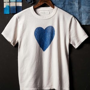 the heart tee in blue