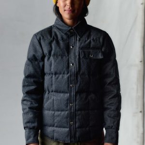 i+w x crescent down works quilted jaspe jacket