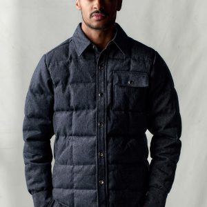 i+w x crescent down works quilted jaspe jacket