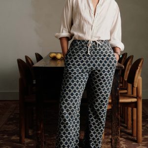 fethiye in indigo kiji print