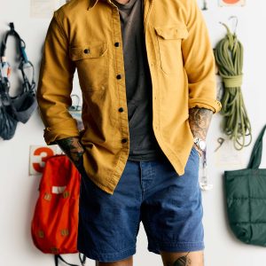 the mountain short in french blue