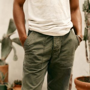 oliver military trouser in olive