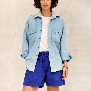 the canvas lounge short in klein blue