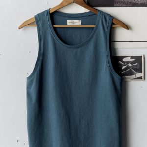 midweight box tank in teal
