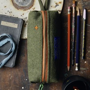 the i+w pencil bag in wool