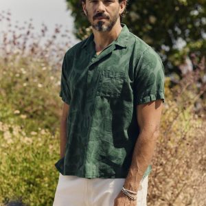 the serra camp shirt in painted botanic