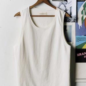 midweight box tank in vintage white