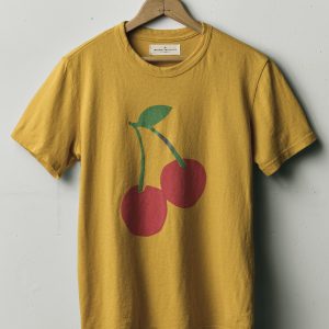 the cherry tee in gold