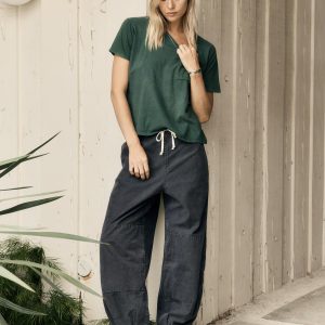 flight pant in faded black