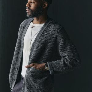 berkley cardigan marled grey