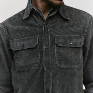 griffin workshirt in faded black cord