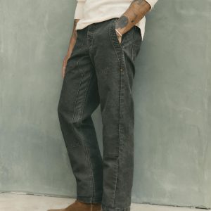 hencye canvas workpant in washed slate