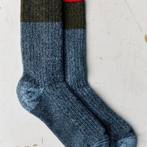 ribbed boot sock in lake