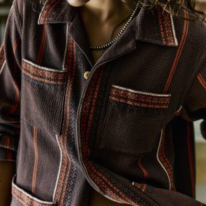 lagos woven border jacket