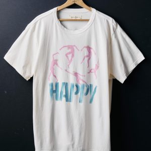 handpainted happy tee