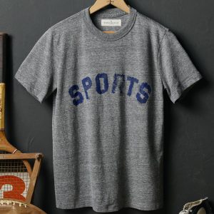 the sports tee in heather grey