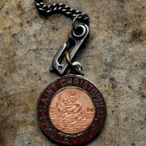 vintage st. christopher medal pendant