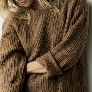varese wool sweater in brown