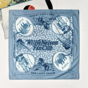 i+w x willie nelson fan club bandana