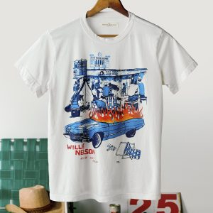 i+w x willie nelson picnic tee