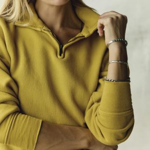 the quarter zip gold pullover