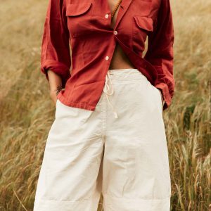 the flight pant in white ripstop